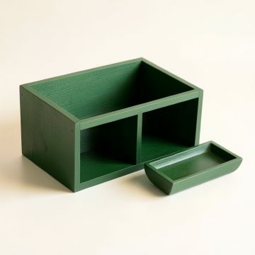 Bay Branch Empty Coffee-Station Organizer - Green (synthetic illustration; no displayed measurements)