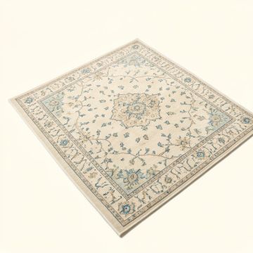 Katie Oriental Ivory/Blue Area Rug (synthetic illustration; no displayed measurements)