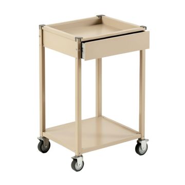 Meadow Brook Empty Rolling Workshop Cart - Beige