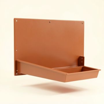 Dawn Bridge Empty Wall-Mounted Tool Organizer Panel - Terracotta (synthetic illustration; no displayed measurements)