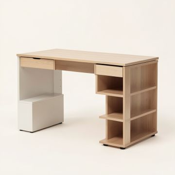 Home Office 54 '' Large Computer Desk With 10 Storage Shelves (synthetic illustration; no displayed measurements)