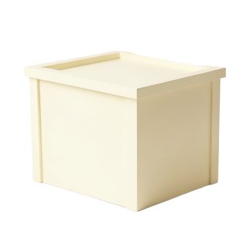 Hazel Canyon Closed Outdoor Storage Box - Cream
