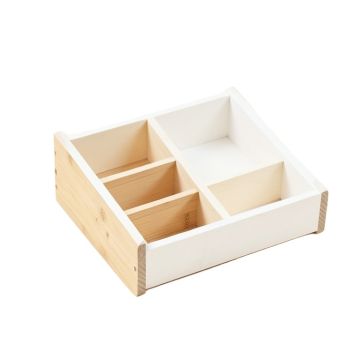 Heath Bluff Empty Coffee-Station Organizer - White