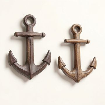 2 Piece Ahoy There Maritime Anchor Wall Décor Set (synthetic illustration; no displayed measurements)