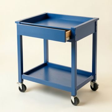 Field Dell Empty Rolling Workshop Cart - Blue (synthetic illustration; no displayed measurements)