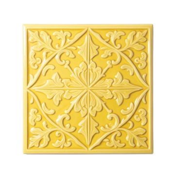11.8 '' X 11.8 '' Ceramic Talavera Decorative Tile In Yellow