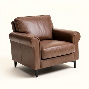 Larkan 66.9 '' Faux Leather Rolled Arm Loveseat (synthetic illustration; no displayed measurements)