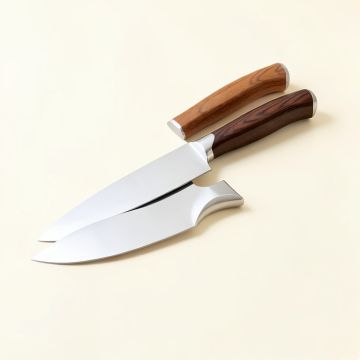 Ayesha Collection Japanese Steel 2 Piece Starter Cooking Knife Set (synthetic illustration; no displayed measurements)