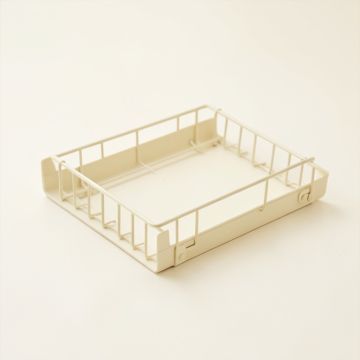 Heath Bluff Empty Under-Desk Cable Tray - Ivory (synthetic illustration; no displayed measurements)