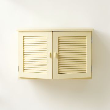 Dune Dell Wall-Mounted Entry Cabinet - Ivory (synthetic illustration; no displayed measurements)