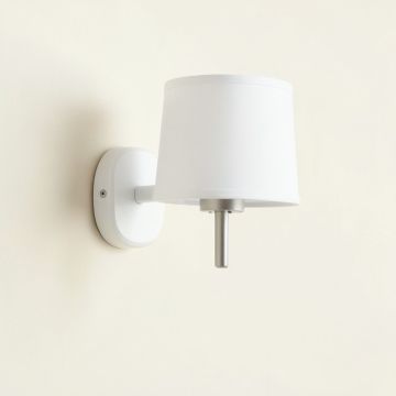Linden Bridge Wall Sconce Mounted On A Plain Wall - White (synthetic illustration; no displayed measurements)