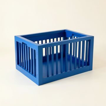 Birch Crossing Empty Furniture-Style Pet Crate - Blue (synthetic illustration; no displayed measurements)