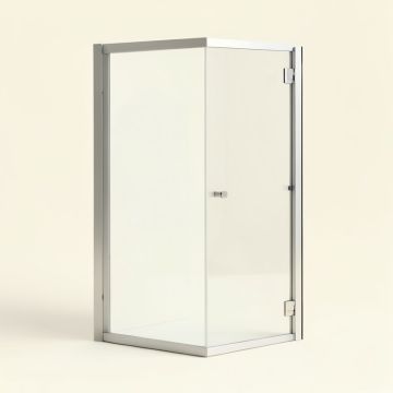46.5 '' - 48 '' W X 72 '' H Door Opening Semi-Frameless Shower Door (synthetic illustration; no displayed measurements)