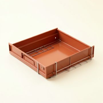 Holly Edge Empty Under-Desk Cable Tray - Terracotta (synthetic illustration; no displayed measurements)
