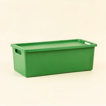 Vale Crest Narrow Outdoor Storage Bench - Green (synthetic illustration; no displayed measurements)