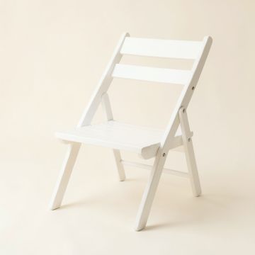 Meadow Branch Folding Outdoor Chair - White (synthetic illustration; no displayed measurements)