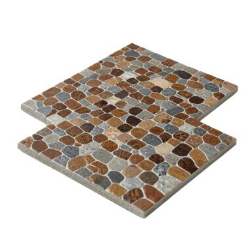 Paradise Random Sized Mixed Material Mosaic Tile In Eden