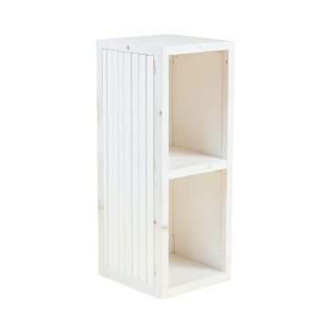 Cedar Bridge Narrow Cubby Tower - White