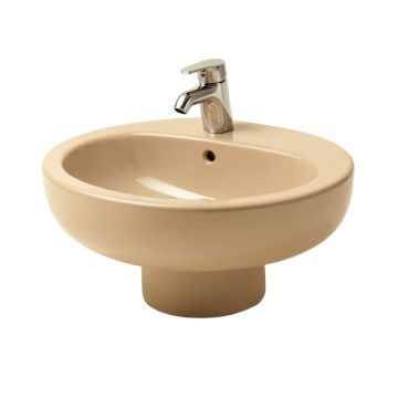 Vitreous China Oval Undermount Bathroom Sink With Overflow