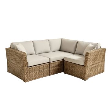 Abrionna Patio Sectional With Cushions
