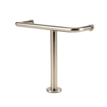 Stainless Steel Painted Towel Rack Punch-Free Towel Single Rod Rack Bath Towel Holder