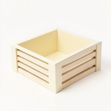 Moss Edge Empty Furniture-Style Litter Enclosure - Cream (synthetic illustration; no displayed measurements)