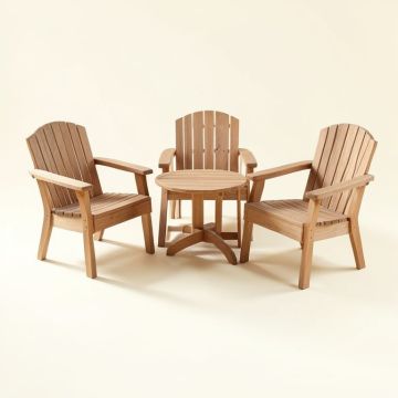 Polywood® Traditional Porch 3 Piece Seating Group (synthetic illustration; no displayed measurements)