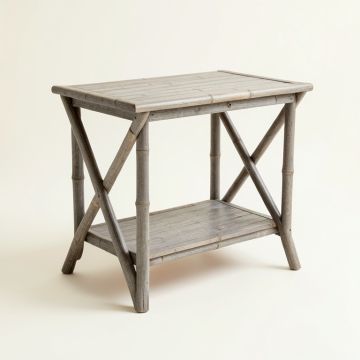Willow Arc Side Table - Gray (synthetic illustration; no displayed measurements)