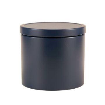 Pine Branch Storage Canister With Lid - Navy