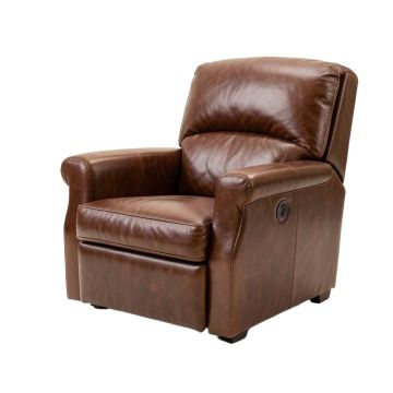 Ruhland 39.5 '' Wide Genuine Leather Manual Club Recliner
