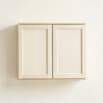 Oak Dale Wall-Mounted Entry Cabinet - Ivory (synthetic illustration; no displayed measurements)