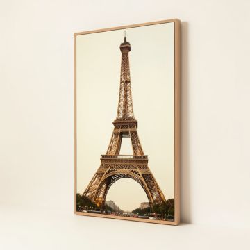 Eiffel Tower Textual Art Wall Plaque (synthetic illustration; no displayed measurements)