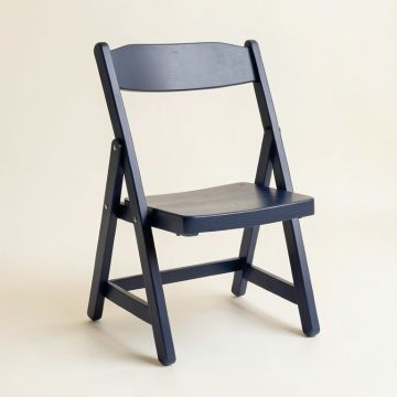 Juniper Bluff Folding Outdoor Chair - Navy (synthetic illustration; no displayed measurements)