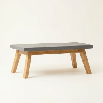 Cedar Bend Indoor Bench - Gray (synthetic illustration; no displayed measurements)
