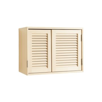 Oak Bend Wall-Mounted Entry Cabinet - Ivory