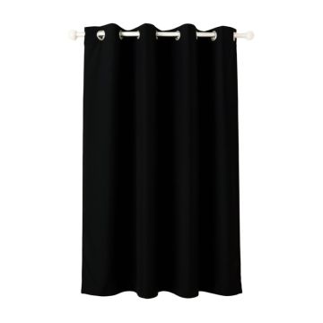 Benzion Solid Max Blackout Thermal Grommet Single Curtain Panel