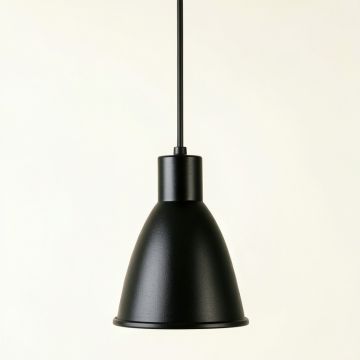 Field Arc Pendant Light Suspended From One Plain Cable (synthetic illustration; no displayed measurements)