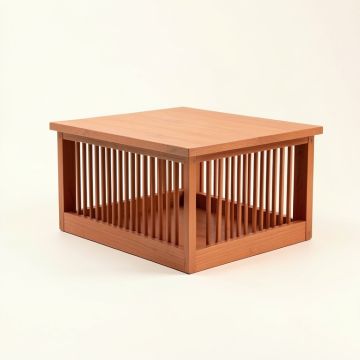 Alder Canyon Empty Furniture-Style Pet Crate - Terracotta (synthetic illustration; no displayed measurements)