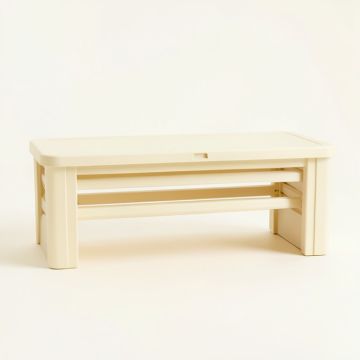 Summit Crossing Narrow Outdoor Storage Bench - Ivory (synthetic illustration; no displayed measurements)