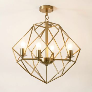 Israel 4 - Light Lantern Geometric Chandelier (synthetic illustration; no displayed measurements)