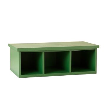 Cedar Branch Shoe Storage Bench - Green