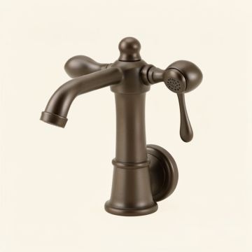 Trinsic Double Handle Deck Mounted Roman Tub Faucet Trim With Handshower (synthetic illustration; no displayed measurements)