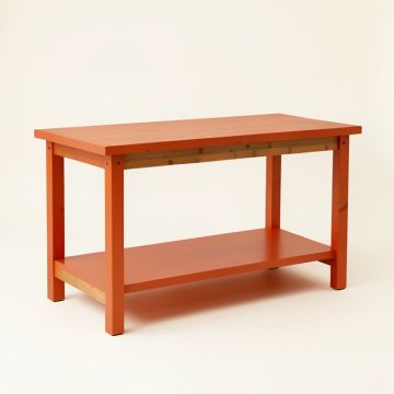 Holly Dell Empty Workshop Workbench - Terracotta (synthetic illustration; no displayed measurements)