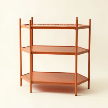 Reed Branch Empty Countertop Canister Rack - Terracotta (synthetic illustration; no displayed measurements)
