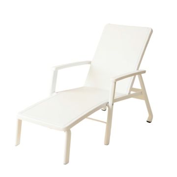 Heath Bend Outdoor Lounge Chair - White