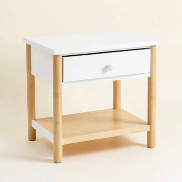 Shore Canyon Nightstand - White (synthetic illustration; no displayed measurements)