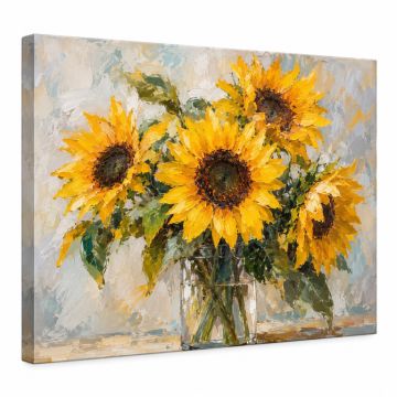 Sunflowers By Fran Osuna - Wrapped Canvas Gallery-Wrapped Canvas Giclée