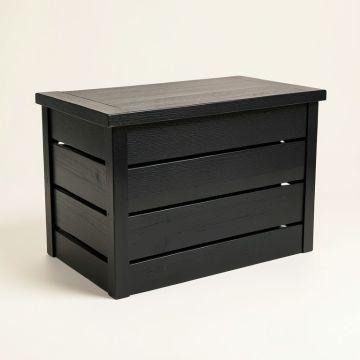 Juniper Brook Closed Outdoor Storage Box - Black (synthetic illustration; no displayed measurements)