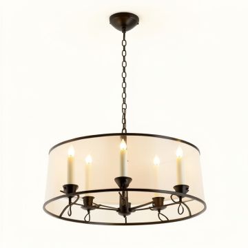 Goulds 5-Light Candle Style Drum Chandelier (synthetic illustration; no displayed measurements)
