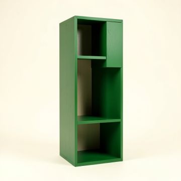 Spruce Arc Narrow Cubby Tower - Green (synthetic illustration; no displayed measurements)